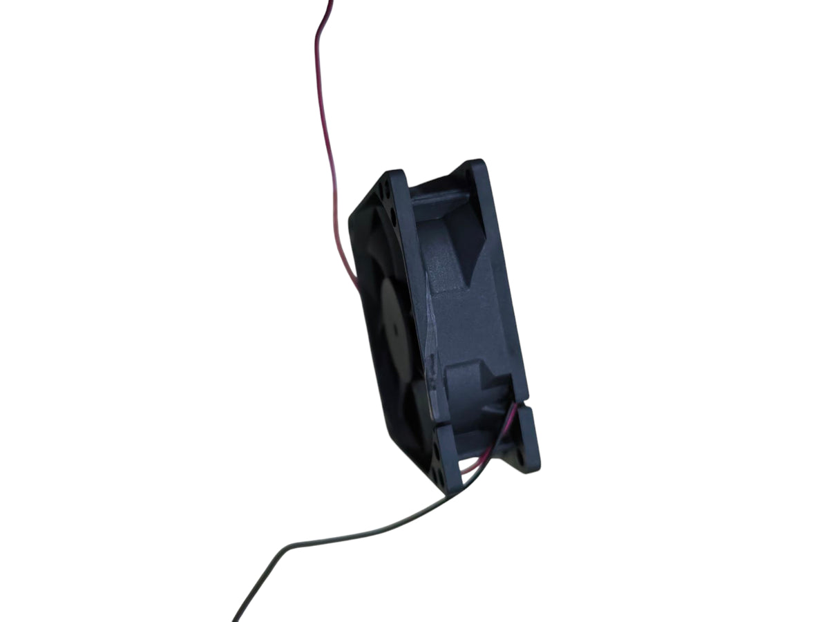 Electx Electrical Supply 24V DC exhaust fan 4x4 black compact design with power wires