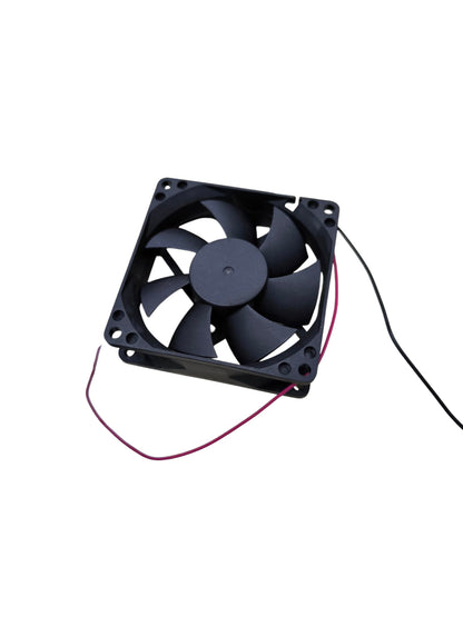 Electx Electrical Supply 24V DC exhaust fan 4x4 with black blades and mounting holes