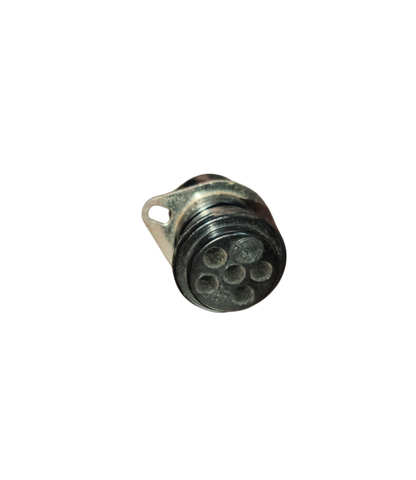 5 pin DIN chassis connector electrical part from China with metal housing and 5 pins for circuitry
