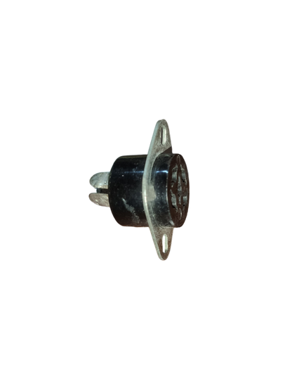 5 pin DIN connector socket electrical part with metal mounting flange for circuitry