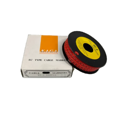 500pcs Cable Marker Red -S with packaging for organized cable management