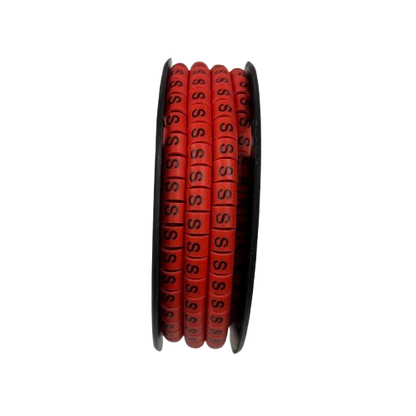 500pcs Cable Marker Red -S for effective cable organization and management