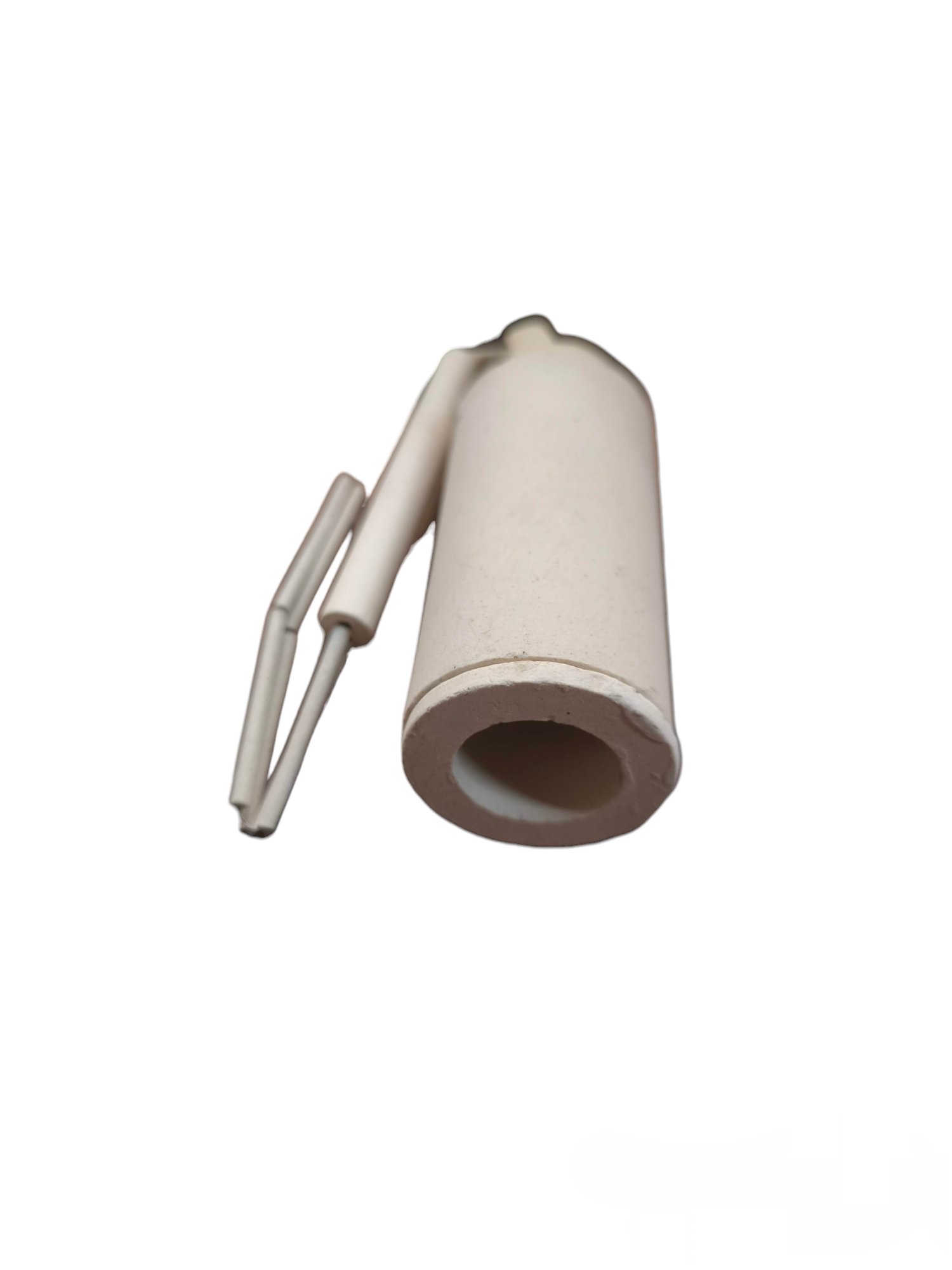 500W ceramic soldering iron element with white ceramic body and metal connectors for hand tool repairs