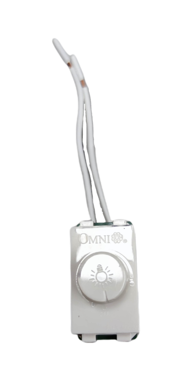 Omni 500W Dimmer Switch WDM-502 with a single control knob for adjustable lighting