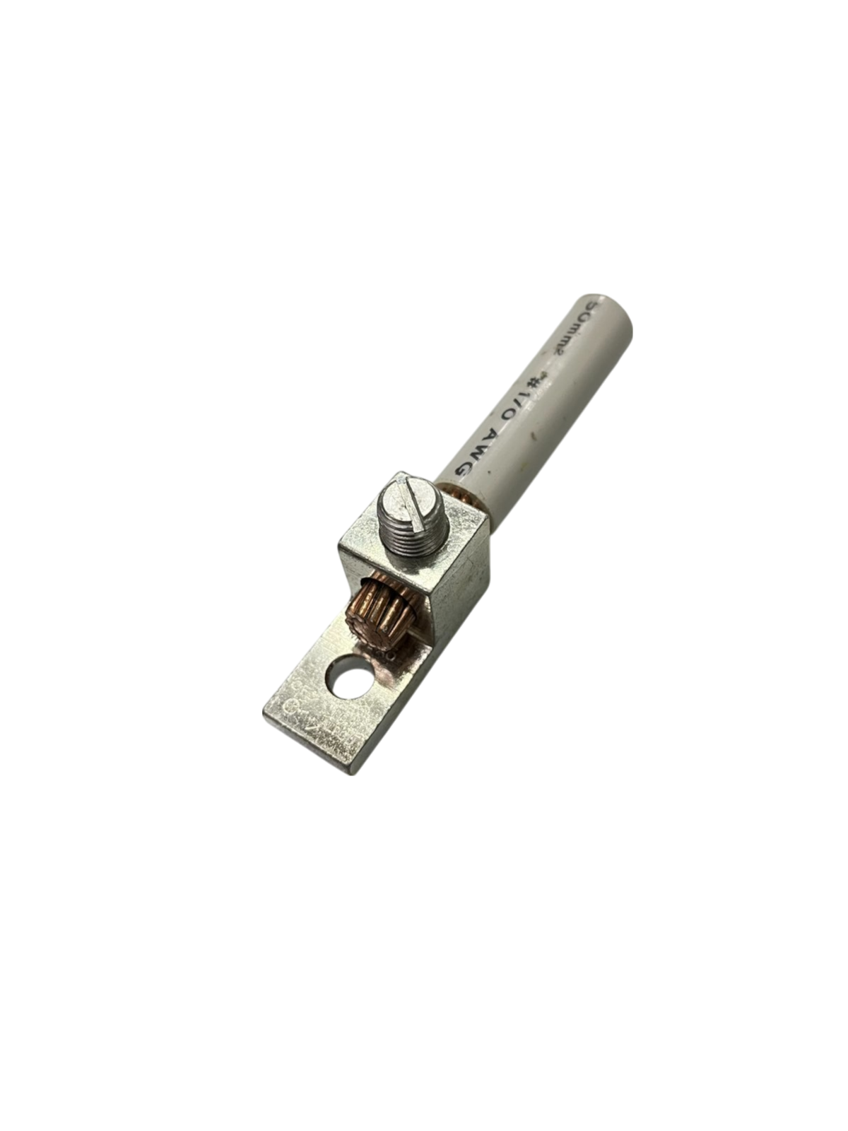 50mm electrical connector lug with metal casing for secure electrical connections