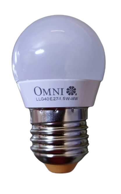 Omni 1.5W LED Bulb 220V Available in Warm White or Daylight E27