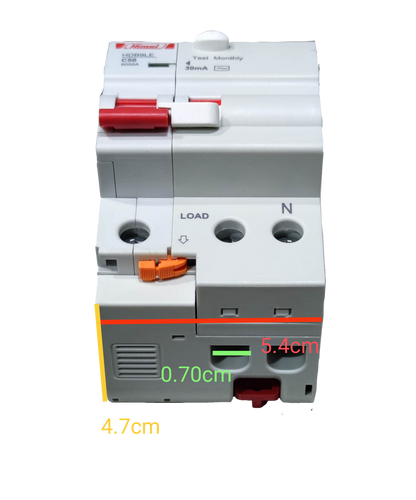 Himel 50A 6 KAIC 30mA 1P+N 220V AC HDB9LEN63IC50S, RCBO Residual Circuit Breaker with OverLoad