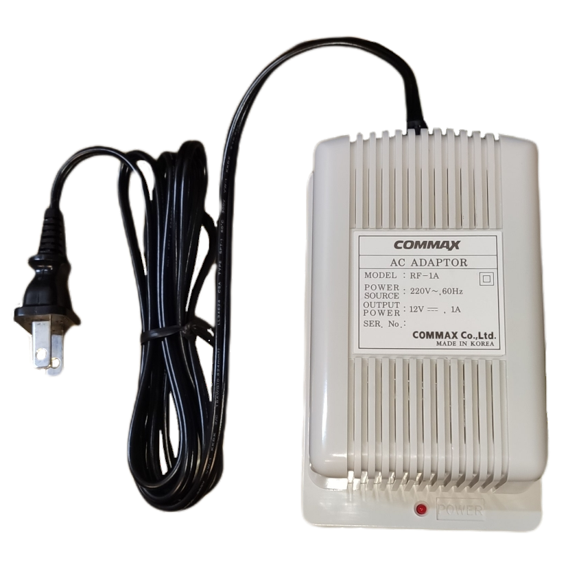 Commax AC Adaptor 12V DC 1A, Intercom Power Supply for Commax,  RF-1A Intercom Power Supply 12V DC 1 A