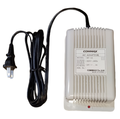 Commax AC Adaptor 12V DC 1A, Intercom Power Supply for Commax,  RF-1A Intercom Power Supply 12V DC 1 A