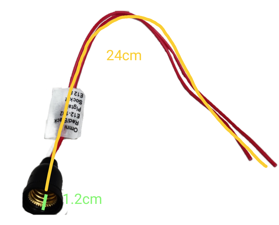 Omni  Pigtail Socket E12 E12-102 (5PCS) , E-12 Rubber Socket