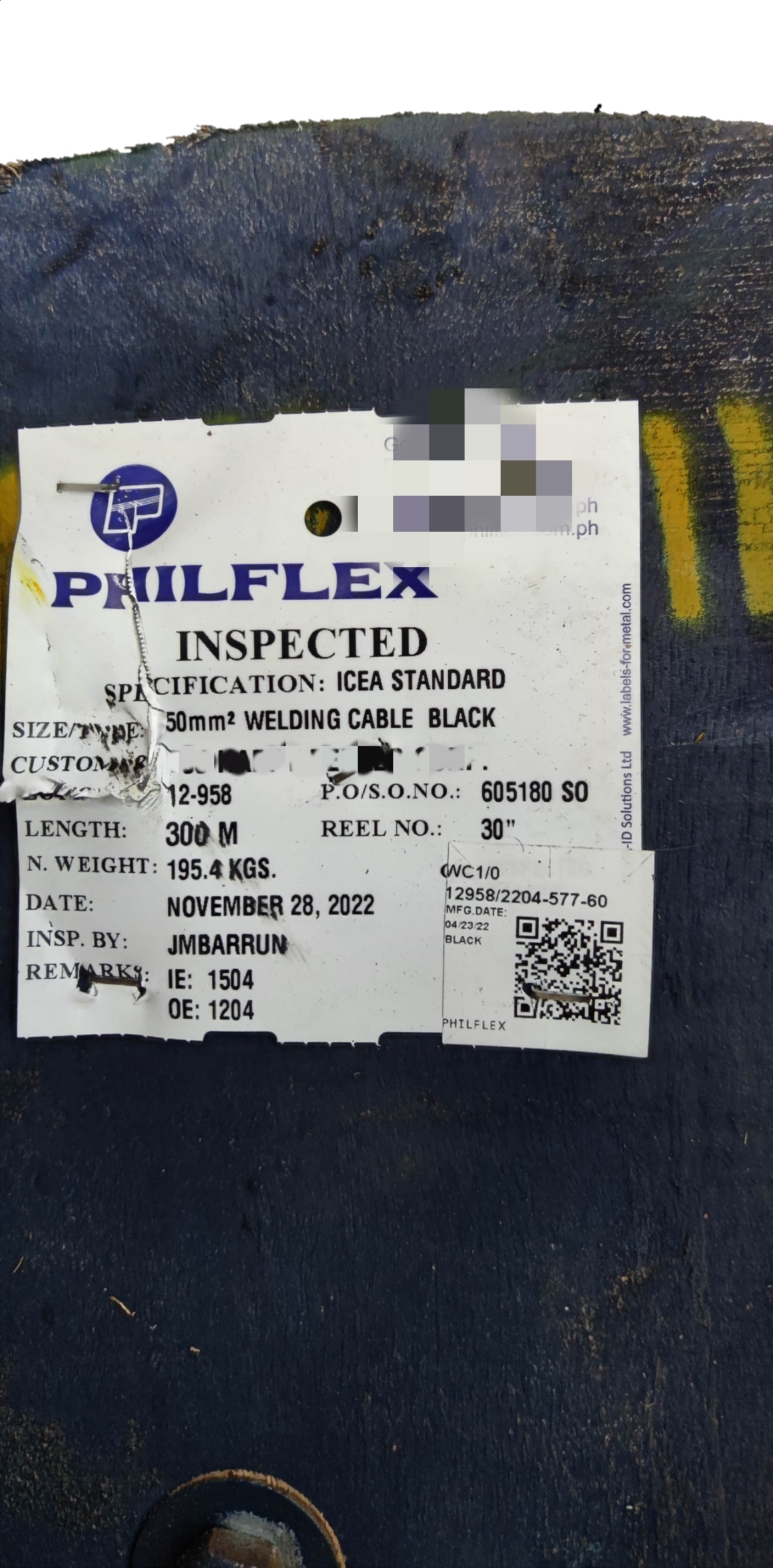 Philflex 50mm Welding Cable  AWG 1/0 Welding Cable