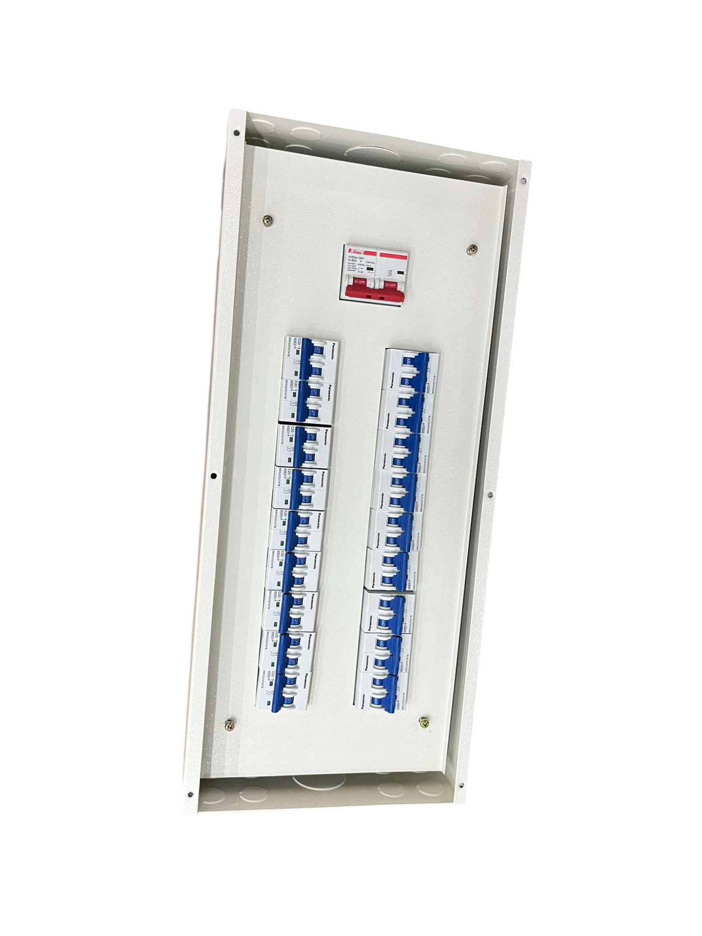 Panel Board 125A 2Pole Main ( Himel) 10KAIC 220V with 18 Branches 2pole Miniature Circuit Breaker ( Panasonic)