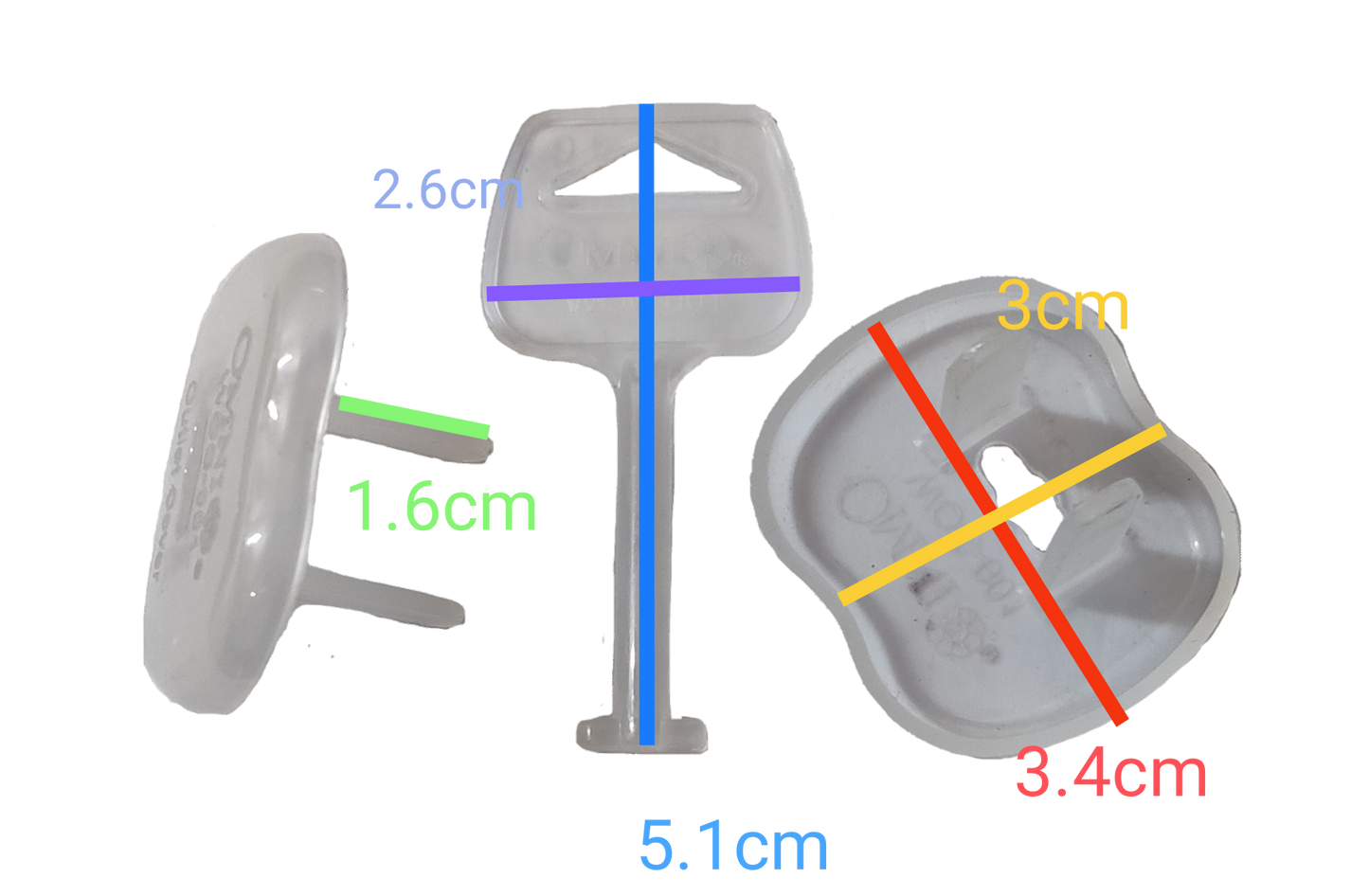 Omni Outlet Cover with Key (2pcs +1pc Key) WOC-001 WOC-001K Baby Outlet Protection CoverOmni Safety Cover for Convenience Outlet, Safety Plugs Child Proofing Outlet Cover for BabyOmn