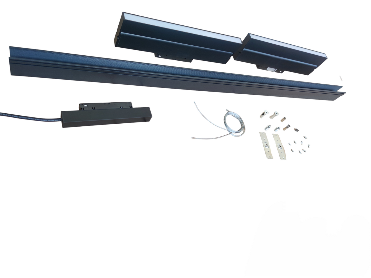 ILLUMIQ TERRA Magnetic Track Light 1 Meter 50mm with 2pcs 18W LED Foldable Flood Track Light Cool White 4000K 220V