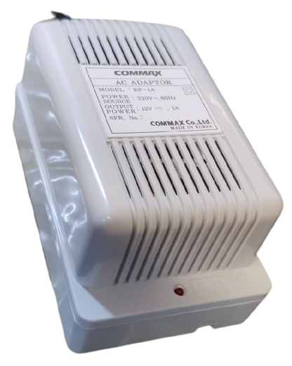 Commax AC Adaptor 12V DC 1A, Intercom Power Supply for Commax,  RF-1A Intercom Power Supply 12V DC 1 A