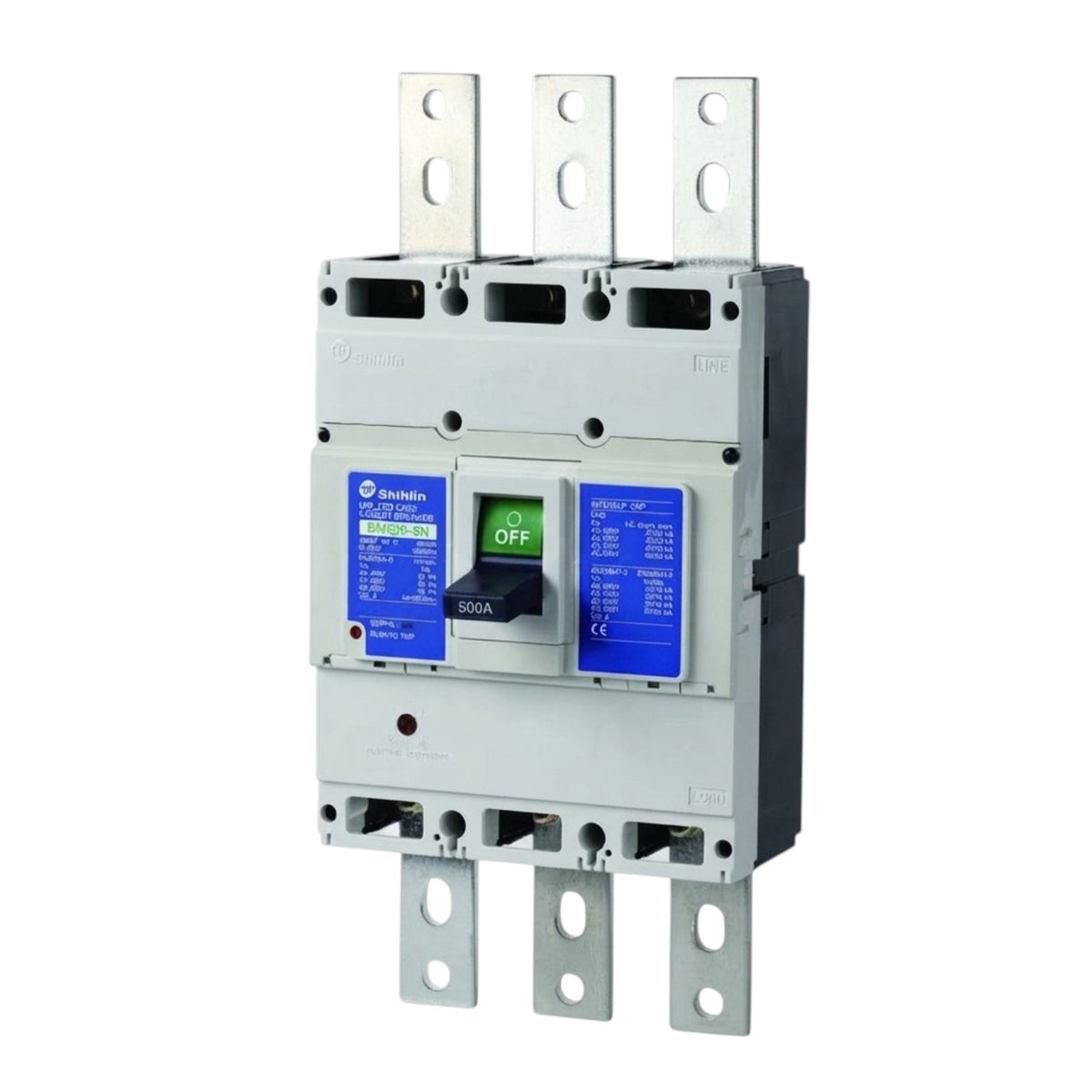 Shihlin 500A 3P Molded Case Circuit Breaker 50 KAIC 220V MCCB BM630sLTD3P500A