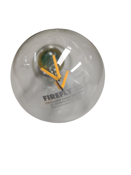 Firefly LED Filament Bulb Warm White 4W E27 220V, 4W LED Bulb A60