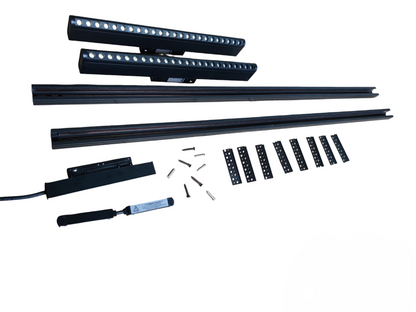 ILLUMIQ TERRA Magnetic Track Light 2 Meters 26mm with 4pcs 12W LED Rotary Grille Track Light 220V Daylight 6500K