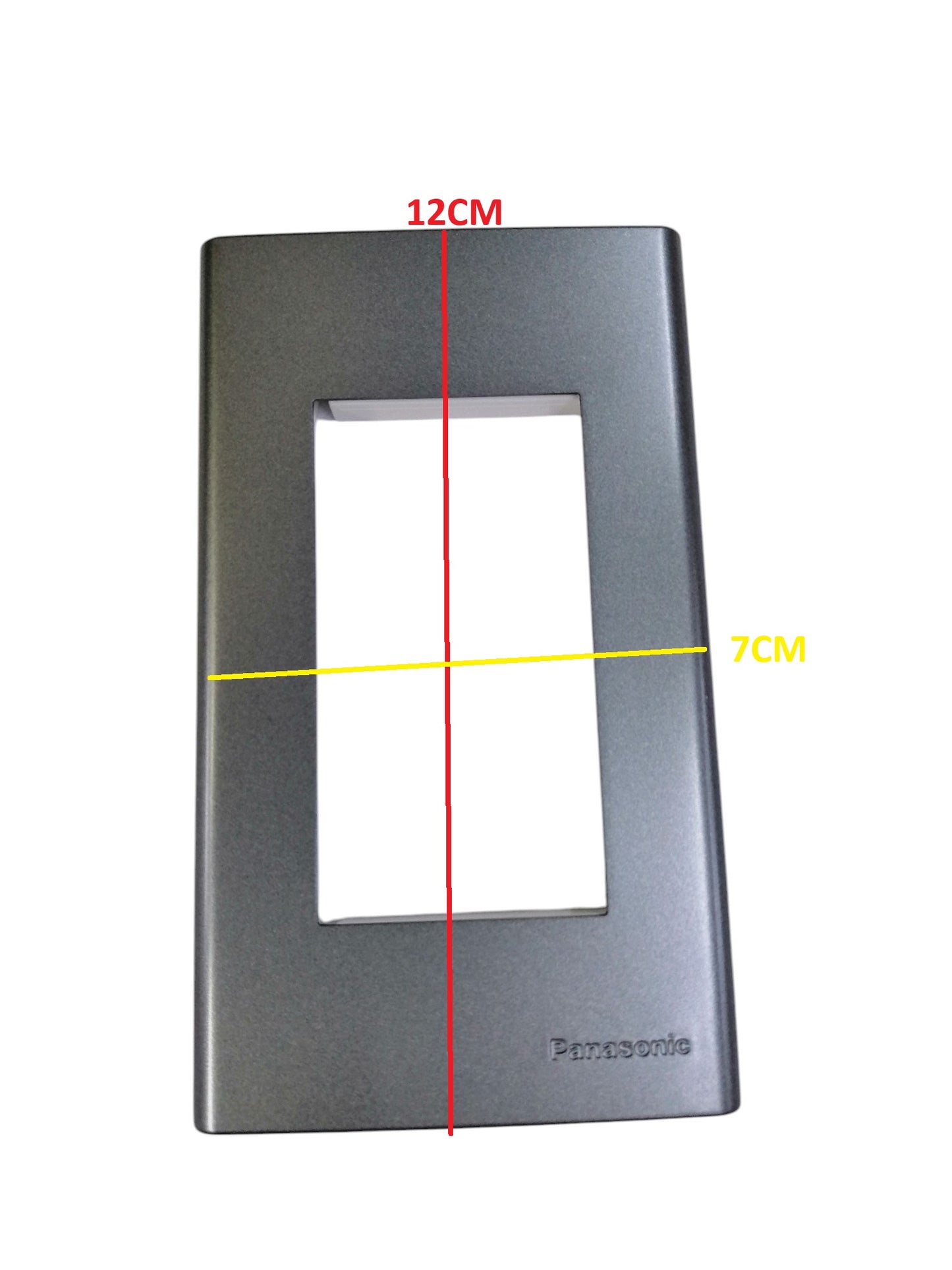 Panasonic Wide Series 3Gang Plate Cover Metallic Gray WEG6803MH-1