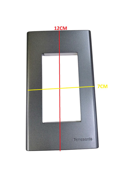 Panasonic Wide Series 3Gang Plate Cover Metallic Gray WEG6803MH-1