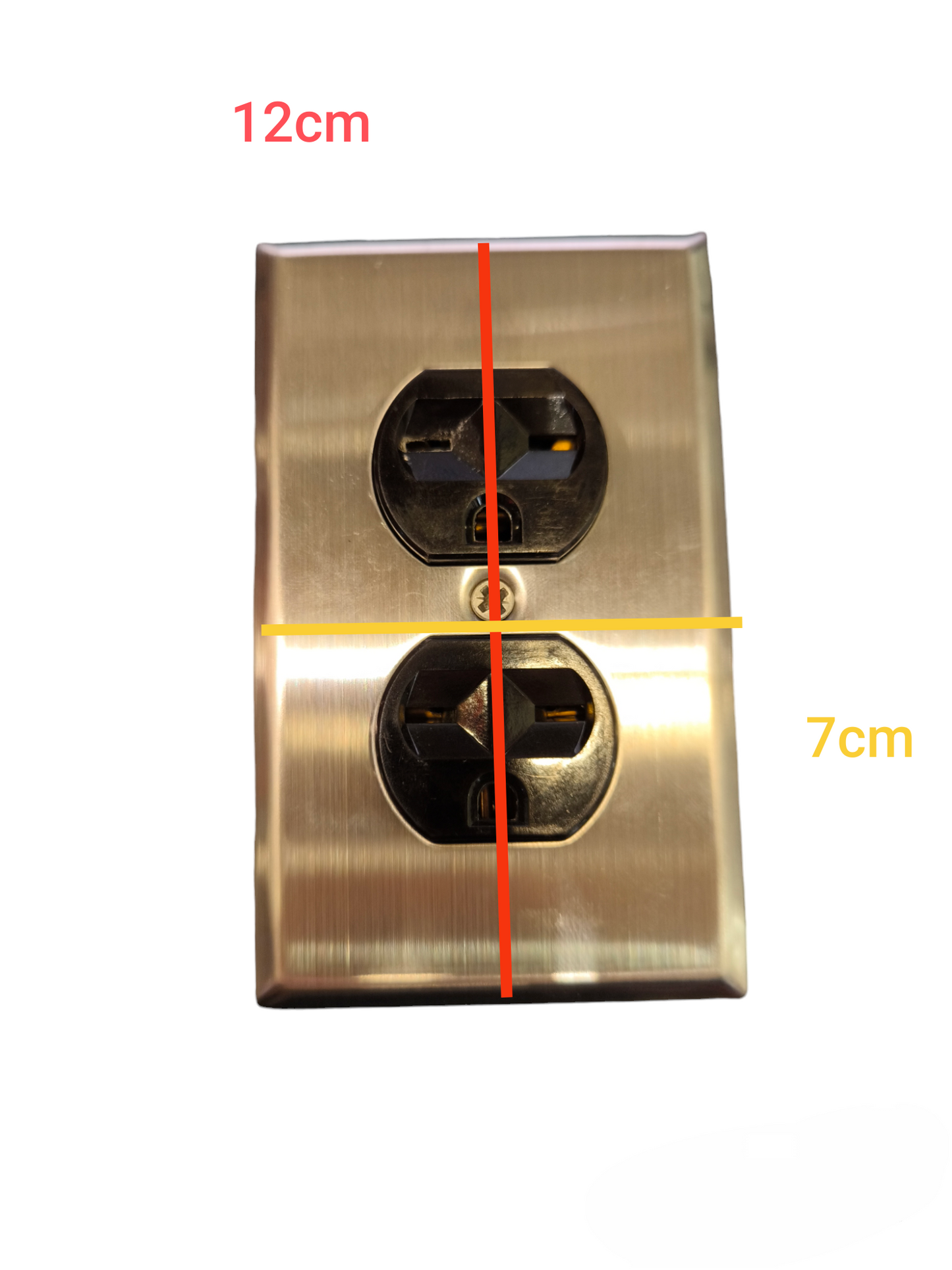 Eagle 2 Gang Tandem with Ground and Stainless Plate 16A 250V
