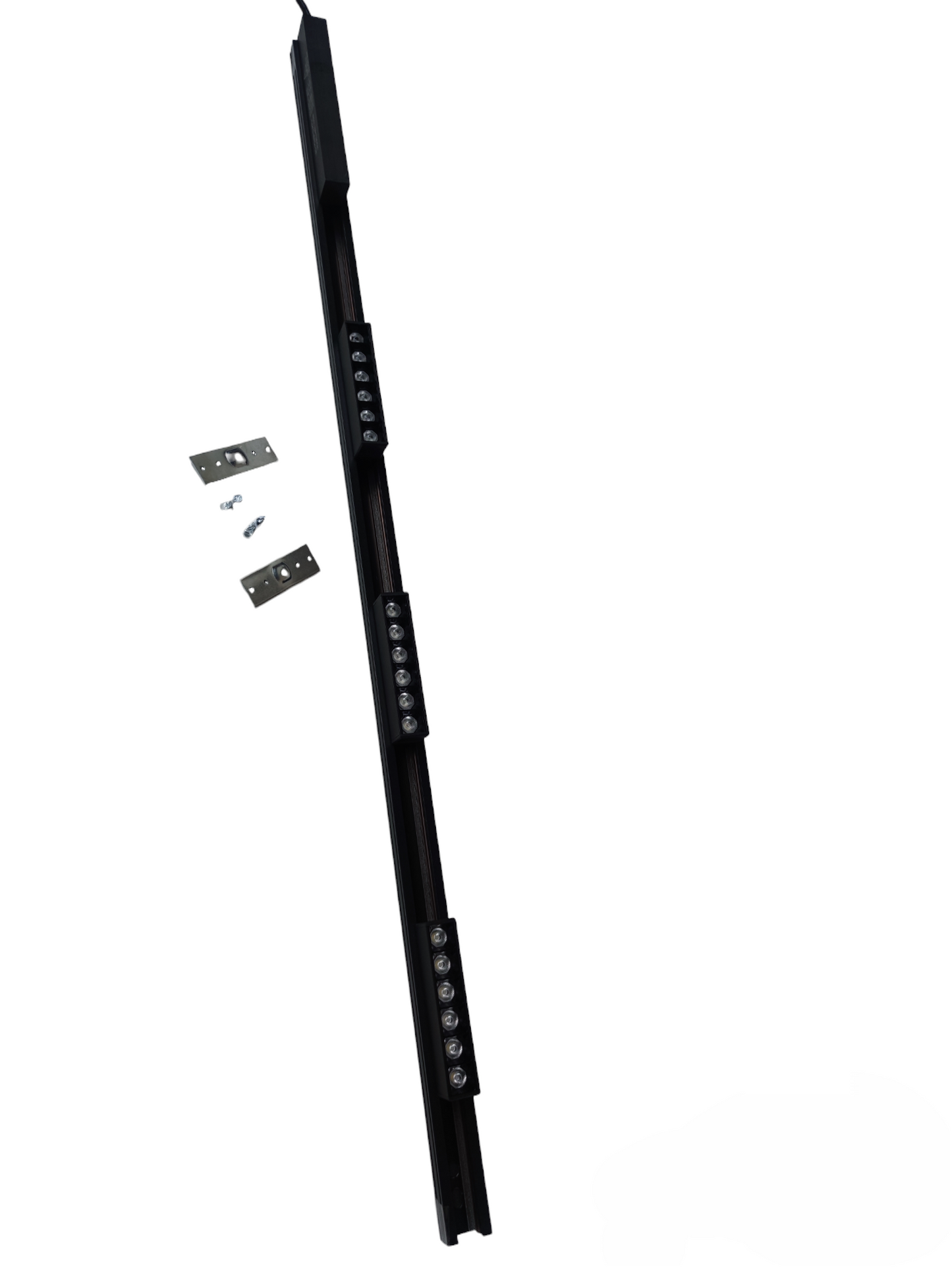 Magnetic Track Light 1 Meter with 3pcs 6W Grille Type Warm White with 100W Power Supply 220V ( ILLUMIQ TERRA) 26mm Track