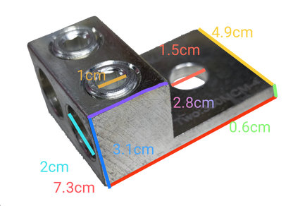 Grippes Mechanical Lug 2 Holes (2 x 350MCM), Mechanical Lugs 2 Holes ( 2x175mm)