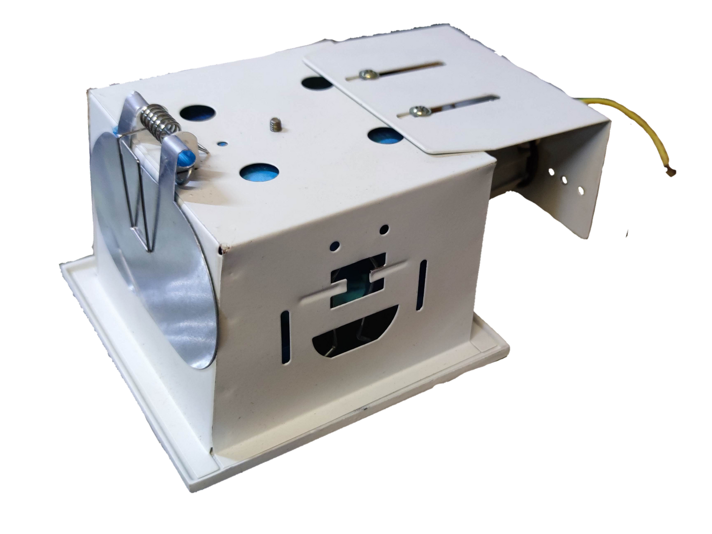 Downlight Fixture Square 5 Inches 1xE27 White with Glass Cover