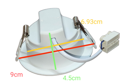 Ecolum 3W LED Downlight Daylight 6500K 220V