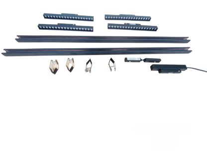 ILLUMIQ TERRA Magnetic Track Light 2 Meters 26mm with 4pcs 18W LED Foldable Grille Track Light 220V Warm White 3000K