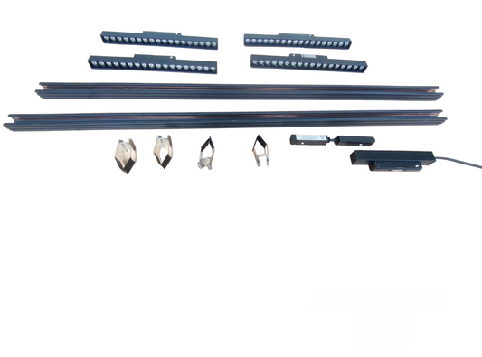 ILLUMIQ TERRA Magnetic Track Light 2 Meters 26mm with 4pcs 18W LED Foldable Grille Track Light 220V Warm White 3000K