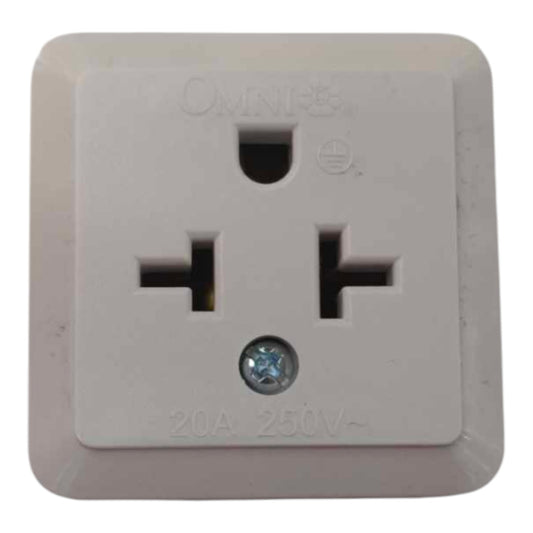 Omni Tandem Outlet Surface Type Single 20A 220V WTO-001