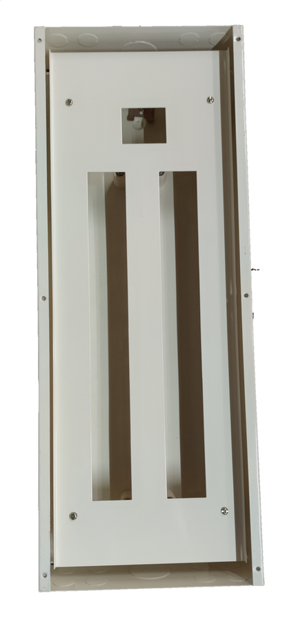 Panel Board 100A 2 Pole Main Himel Miniature Circuit Breaker 22 Branches 2 Pole Panasonic for Miniature 3 Modules Metal Base