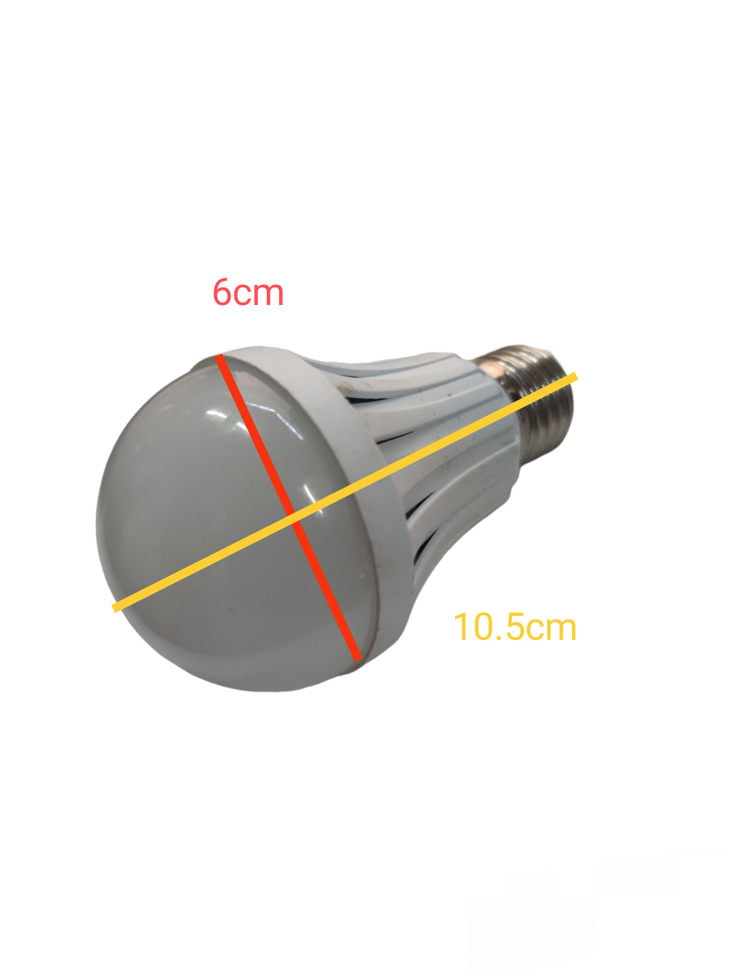 Todaikin 5W Capacitance Bulb E27 220V 6500K LED bulb with white plastic body and frosted round top