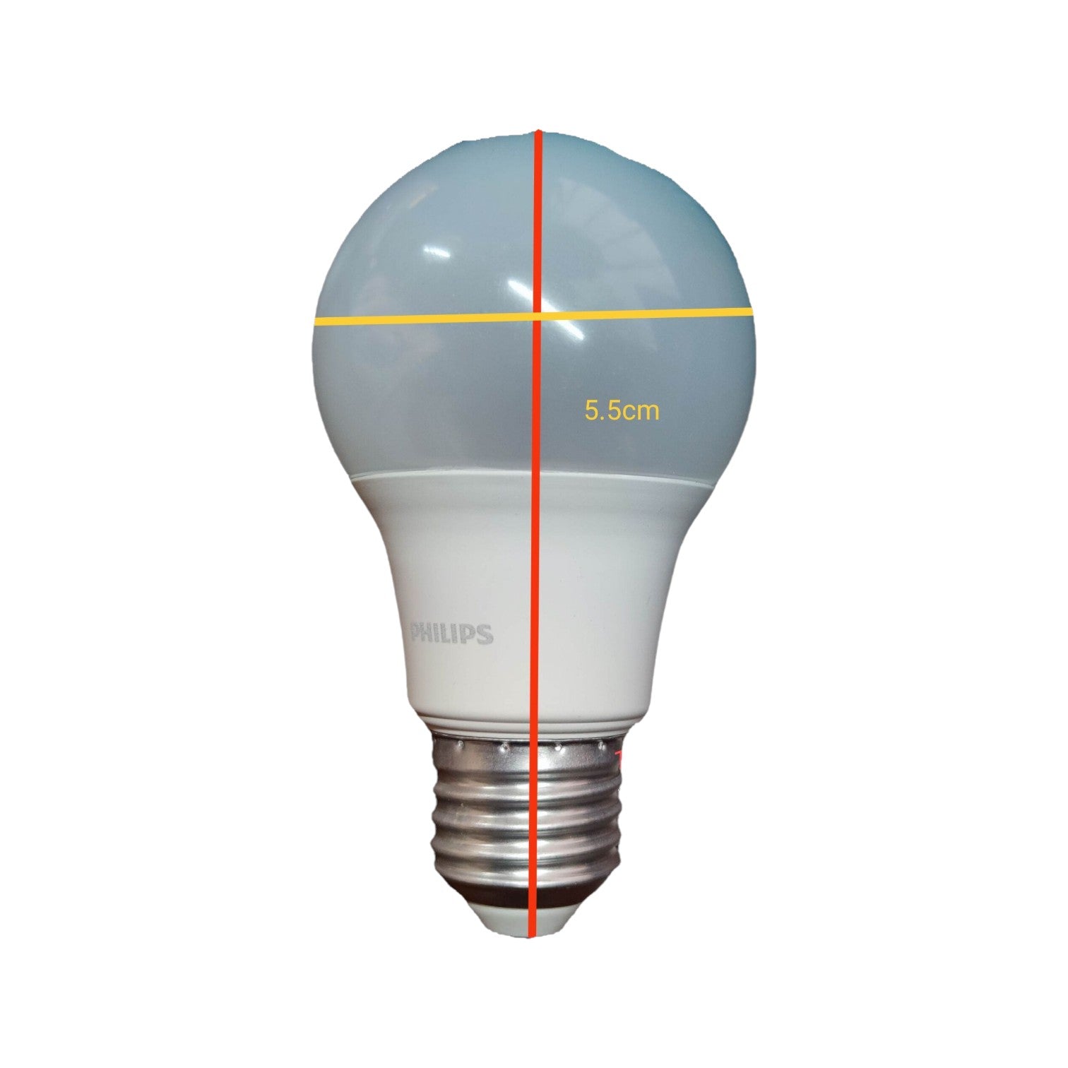 Philips 5W LED bulb E27 daylight 220V 6500K designed for bright, energy-efficient lighting.