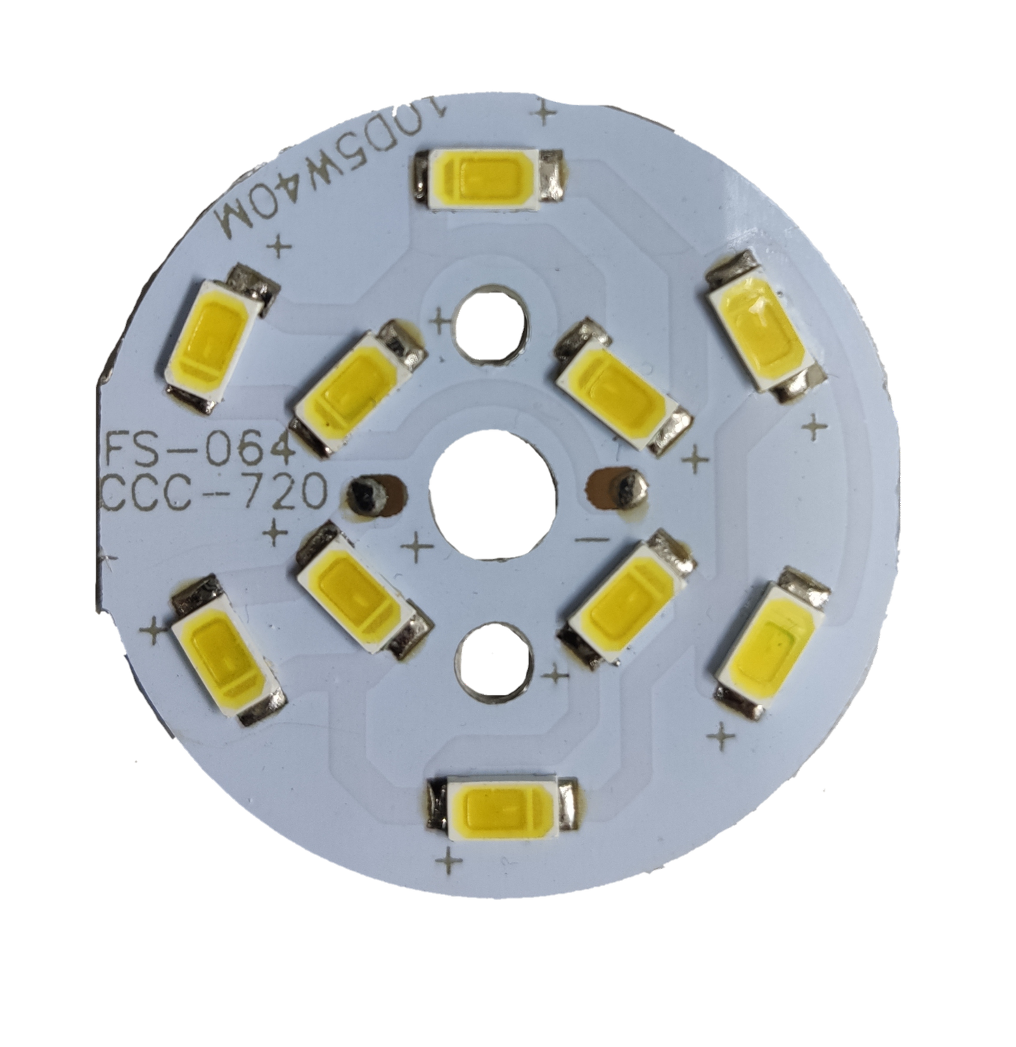 Electx Electrical Supply 5W SMD LED chip round board with multiple yellow LED chips