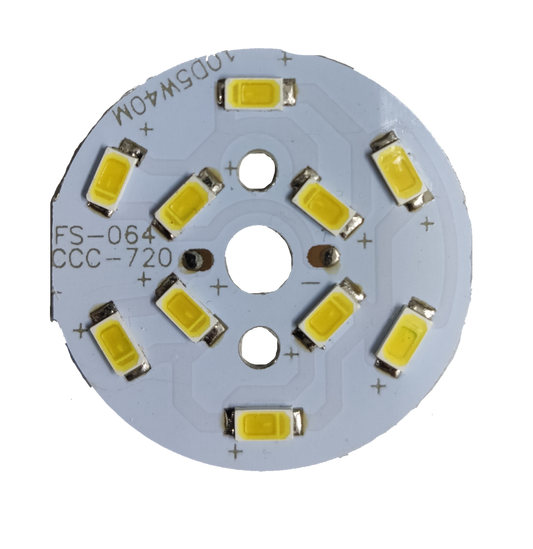 Electx Electrical Supply 5W SMD LED chip round board with multiple yellow LED chips