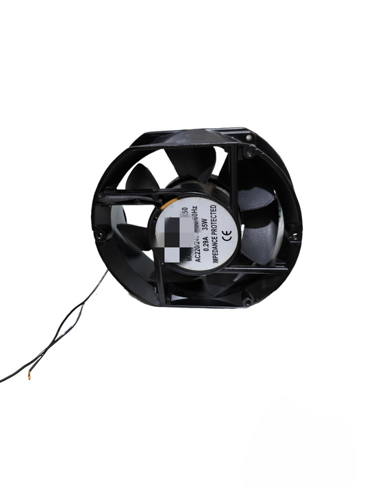 6 inch 220V exhaust fan with black frame and blades for ventilation and air circulation