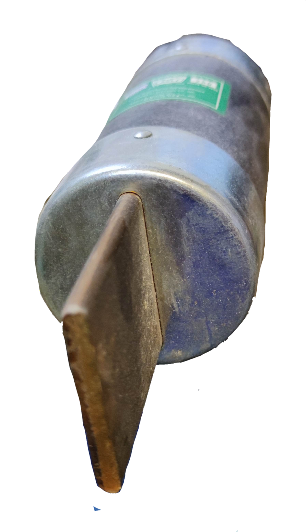 Eagle 600A Non- Renewable Fuse 600V electrical circuitry part with metal blade and cylindrical body