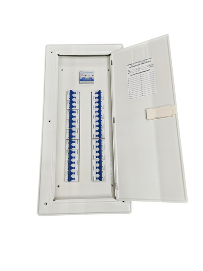 Panel Board 100A 2Pole Chint Miniature Circuit Breaker Metal 2 Pole Main and 18 Branches 2 Pole Panasonic