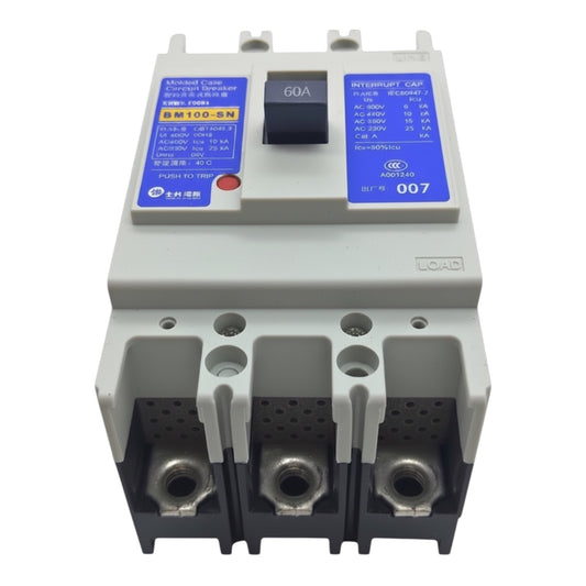 Shihlin 60A 2P Molded Case Circuit Breaker 25 KAIC 220V MCCB BM100SN2P60A