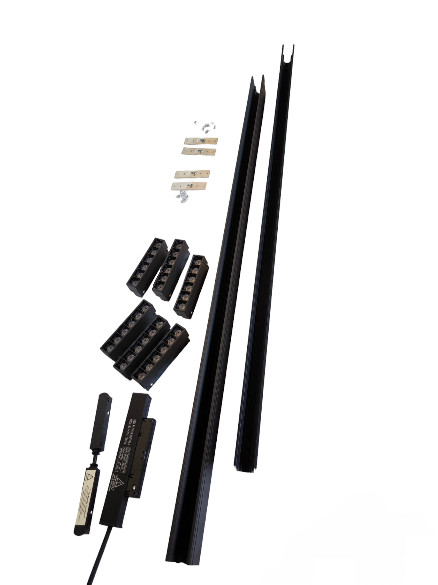 ILLUMIQ TERRA Magnetic Track Light 2 Meters 50mm with 6 pcs 6W Grille Track Light Daylight 6500K and Power Supply 100W 220V