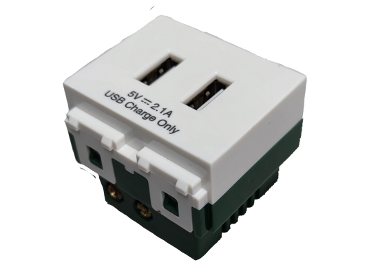 Omni 2 Gang USB Charging 5V 2.1A Center Device WUSB-002