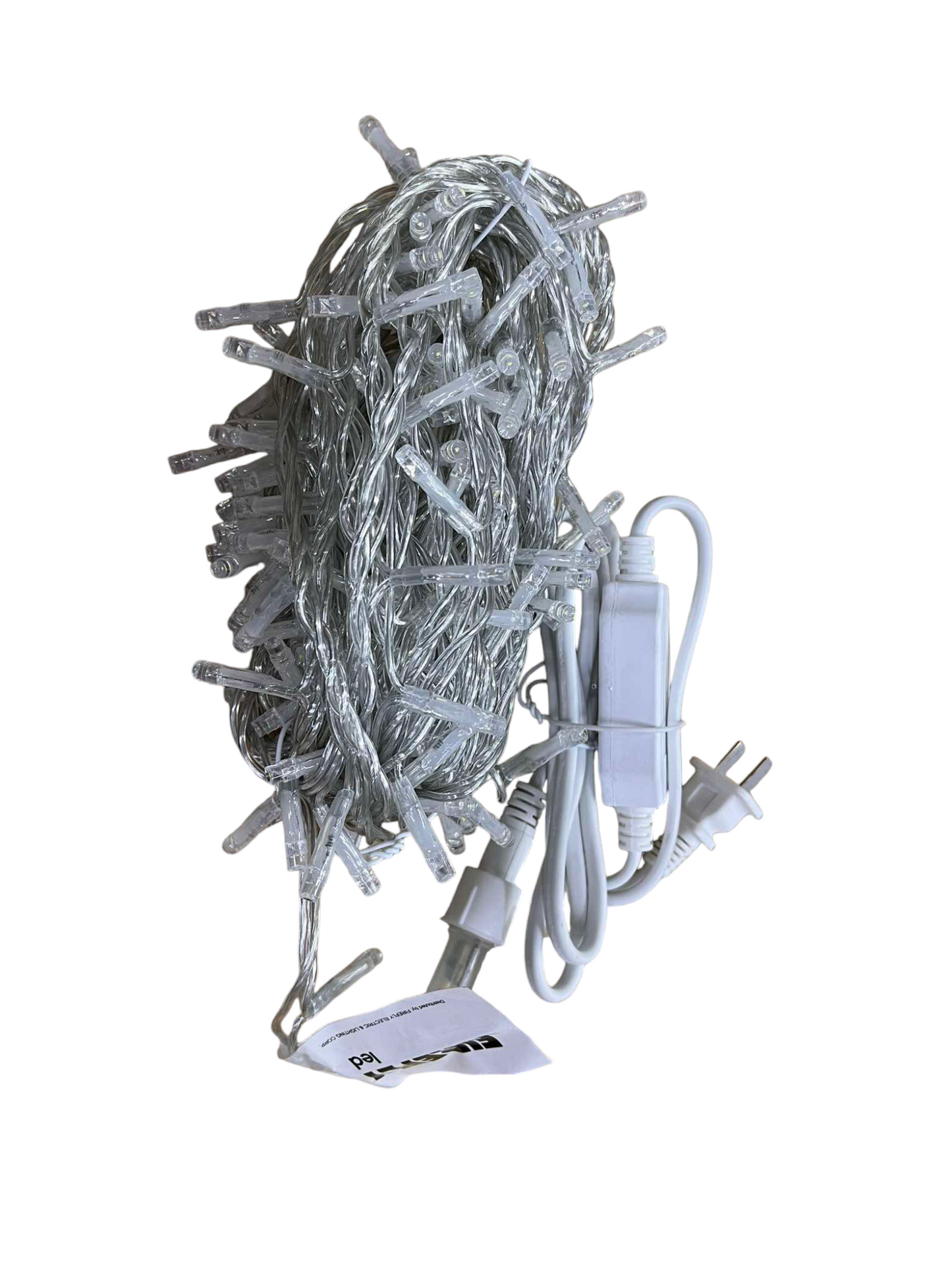 Firefly LED Christmas Light / String Light 150 LED Light Bulbs 10 Meters  Steady only Daylight Transparent White Wire ( Indoor/ Outdoor use )