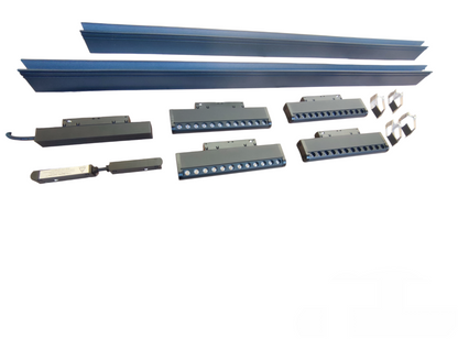 ILLUMIQ TERRA Magnetic Track Light 2 Meters 26mm with 4pcs 12W LED Rotary Grille Track Light 220V Cool White 4000K