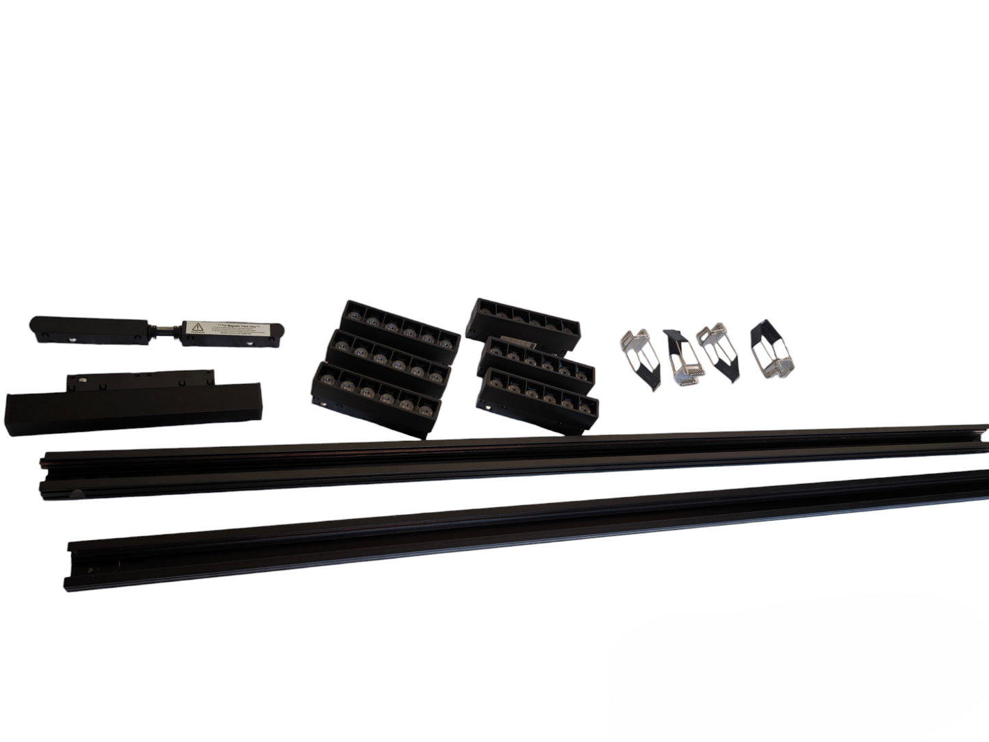 ILLUMIQ TERRA Magnetic Track Light 2 Meters 50mm with 6 pcs 6W Grille Track Light Cool White 4000K and Power Supply 100W 220V