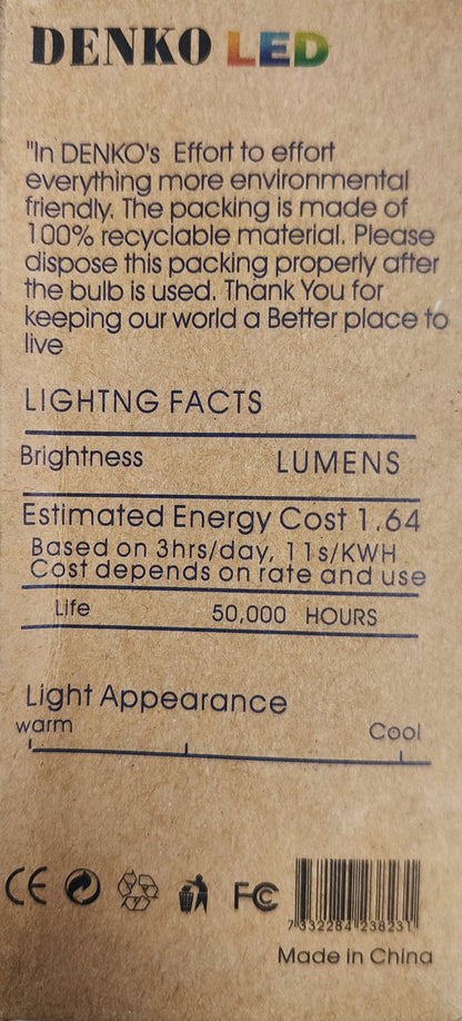 LED Bulb 12V DC 7W E27 Daylight ( Aluminum Heat Sink, needs Battery to light up)