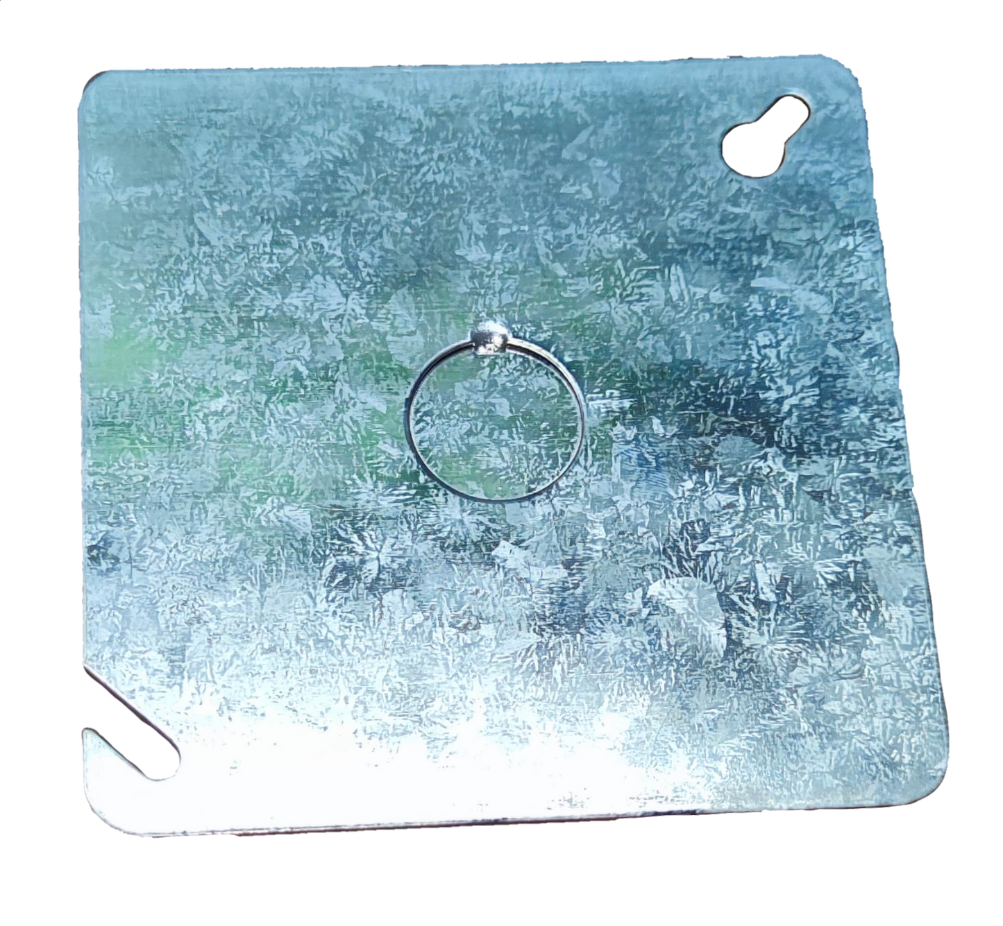 ROYU 4" x 4" Square Box with Cover AWG18 REMUB04A/REMUB03A, Junction Box 4 1/16 x 4 1/16 Metal Box