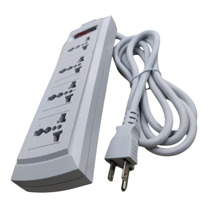 Omni 4 Gang Universal Outlet Extension Cord  with Switch 1.83 Meters Length WEU-104-PK