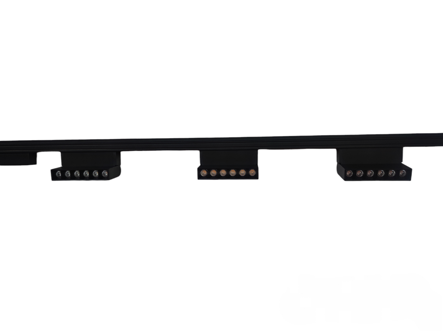 ILLUMIQ TERRA Magnetic Track Light 1 Meter 26mm with 3pcs 6W LED Foldable Grille Track Light Warm White 3000K 220V